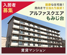 賃貸マンション 入居者募集 アルファスクエアもみじ台