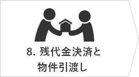 8.残代金決済と物件引渡し