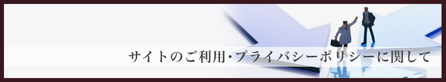 サイトのご利用・プライバシーポリシーに関して